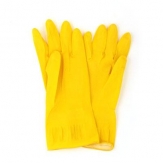 Перчатки резиновые "VETTA" желтые, размер  М 