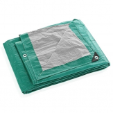 Тент из полиэтиленовой ткани  120 г/м² 3*4 м. зеленый