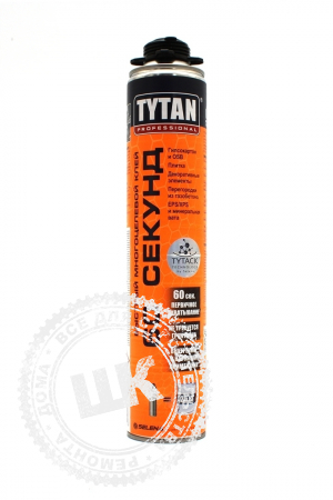Клей-пена Tytan Professional 60 секунд GUN, 750 мл.