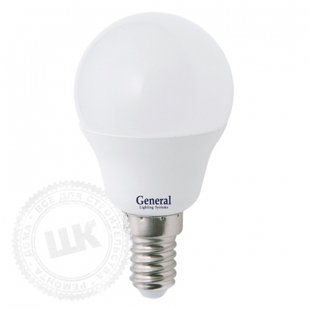 Лампа светодиодная GLDEN-G45F-7-230-E14-4500
