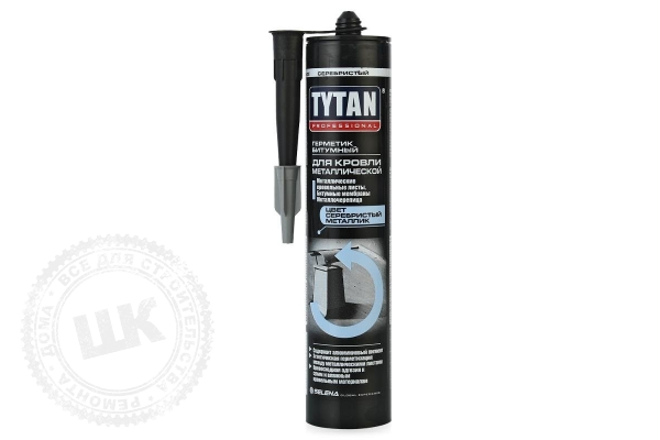 Герметик Tytan Professional битумный для кровли 310 мл.