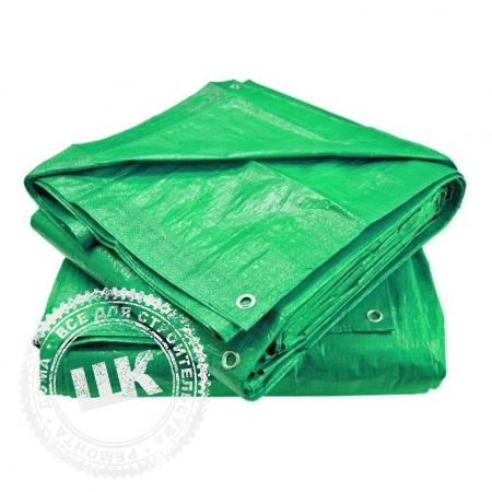 Тент из полиэтиленовой ткани 120 г/м² 10*10м зелен
