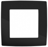 Рамка "ЭРА 12-5001-06" на 1 пост, черная