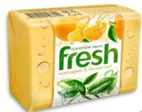 Открыть страницу товара Мыло туалетное Fresh мандарин, белый чай  4*75 гр.