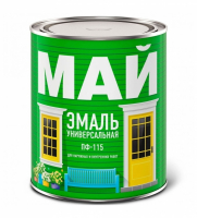 Открыть страницу товара Эмаль МАЙ ПФ-115 0.8 кг. желтая