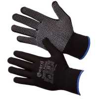 Открыть страницу товара Нейлоновые перчатки с микроточкой Gward Touch Point 9, размер L,черные
