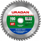 Диск пильный "URAGAN" Clean cut 190*20 мм. 48Т