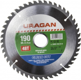 Диск пильный "URAGAN" Clean cut 190*30 мм. 48Т