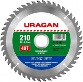 Диск пильный "URAGAN" Clean cut 210*30 мм. 48Т