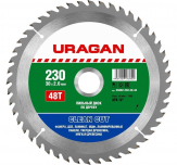 Диск пильный "URAGAN" Clean cut 230*30 мм. 48Т