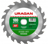 Диск пильный "URAGAN" Speed cut 180*20 мм. 20Т