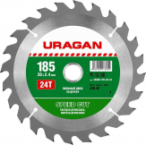Диск пильный "URAGAN" Speed cut 185*20 мм. 24Т