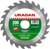 Открыть страницу товара Диск пильный URAGAN Speed cut 200*32 мм. 24Т