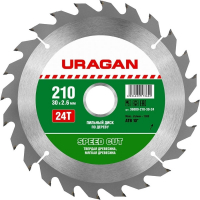 Открыть страницу товара Диск пильный URAGAN Speed cut 210*30 мм. 24Т