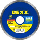 Диск алмазный DEXX сплошной Clean Aqua Cut 115 мм.