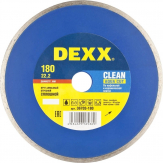 Диск алмазный DEXX сплошной Clean Aqua Cut 180 мм.
