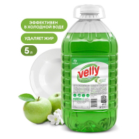 Открыть страницу товара Средство для мытья посуды GRASS Velly light Зеленое яблоко 5 л.