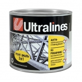 Грунт эмаль  3 в 1 Ultralines по ржавчине 1,8 кг. желтая