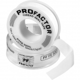Фум-лента PROFACTOR PF Professional 12*0,1 мм. 12 м. белая