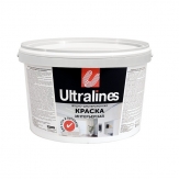 Открыть страницу товара Краска Ultralines ВД-АК интерьерная для стен и потолков, белая  5 кг.