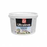 Открыть страницу товара Краска Ultralines ВД-АК фасадная белая  1.5 кг.