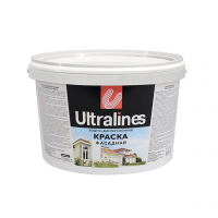 Открыть страницу товара Краска Ultralines ВД-АК фасадная белая  3 кг.