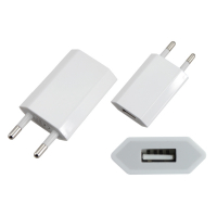 Открыть страницу товара Зарядное устройство сетевое iPhone/iPod USB белое 5В 1000 мА
