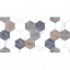 Плитка настенная керамическая  ДАМОН Декор Гексагон TP3628Н 30*60 см.