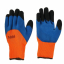 Перчатки утепленные оранжевые облив синий и черный 300#