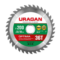 Открыть страницу товара Диск пильный URAGAN Optima 200*32/30 36Т