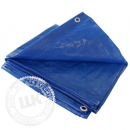 Тент из полиэтиленовой ткани 120 г/м² 3*5м голубой