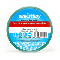 Открыть страницу товара Изолента Smartbuy SBE-IT-15-10-g ПВХ 15 мм.*10 м. зеленая