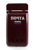 Почтовый ящик "Почта" с петлей для замка флаг РФ