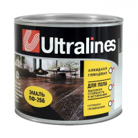 Открыть страницу товара Эмаль Ultralines ПФ-266 для пола 1.8 кг. желто-коричневая