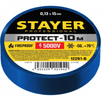 Открыть страницу товара Изолента STAYER PROTECT-10 ПВХ 15 мм.*10 м. синяя