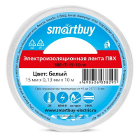 Открыть страницу товара Изолента Smartbuy SBE-IT-15-10-w ПВХ 15 мм.*10 м. белая