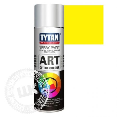 Краска аэрозоль TYTAN флуоресцентная 400мл желтая