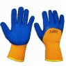 Перчатки утепленные оранжевые облив синий №1