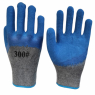 Перчатки утепленные серые облив синий 300# №0