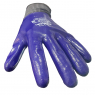 Перчатки ExProfil нейлон. серые облив фиолетовый №1