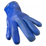 Перчатки резиновые рыбацкие синие утепленые №2