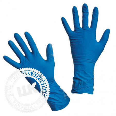 Перчатки латексные CEREBRUM XL синие