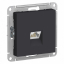 Розетка компьютерная Schneider AtlasDesign RJ45 карбон.