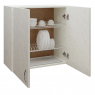 Шкаф навесной кухонный с сушкой 60см. белый мрамор №1