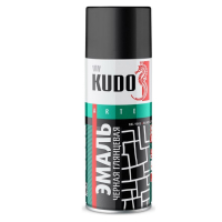 Открыть страницу товара Аэрозольная краска KUDO KU-1002 черная глянец RAL9005 520 мл.