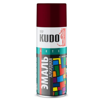 Открыть страницу товара Аэрозольная краска KUDO KU-10045 бордовая RAL3005 520 мл.