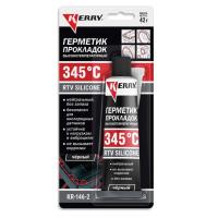 Открыть страницу товара Герметик силиконовый Kerry KR-146-2 высокотемпературный 42 гр. черный