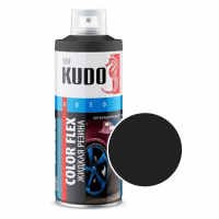 Краска резиновая KUDO COLOR FLEX KU-5502 520 мл. черная