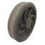 Колесо цельнорезиновое термостойкое 380*85 d 12