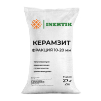 Открыть страницу товара Керамзит INERTIK фракция 10-20 мм. 27 кг.